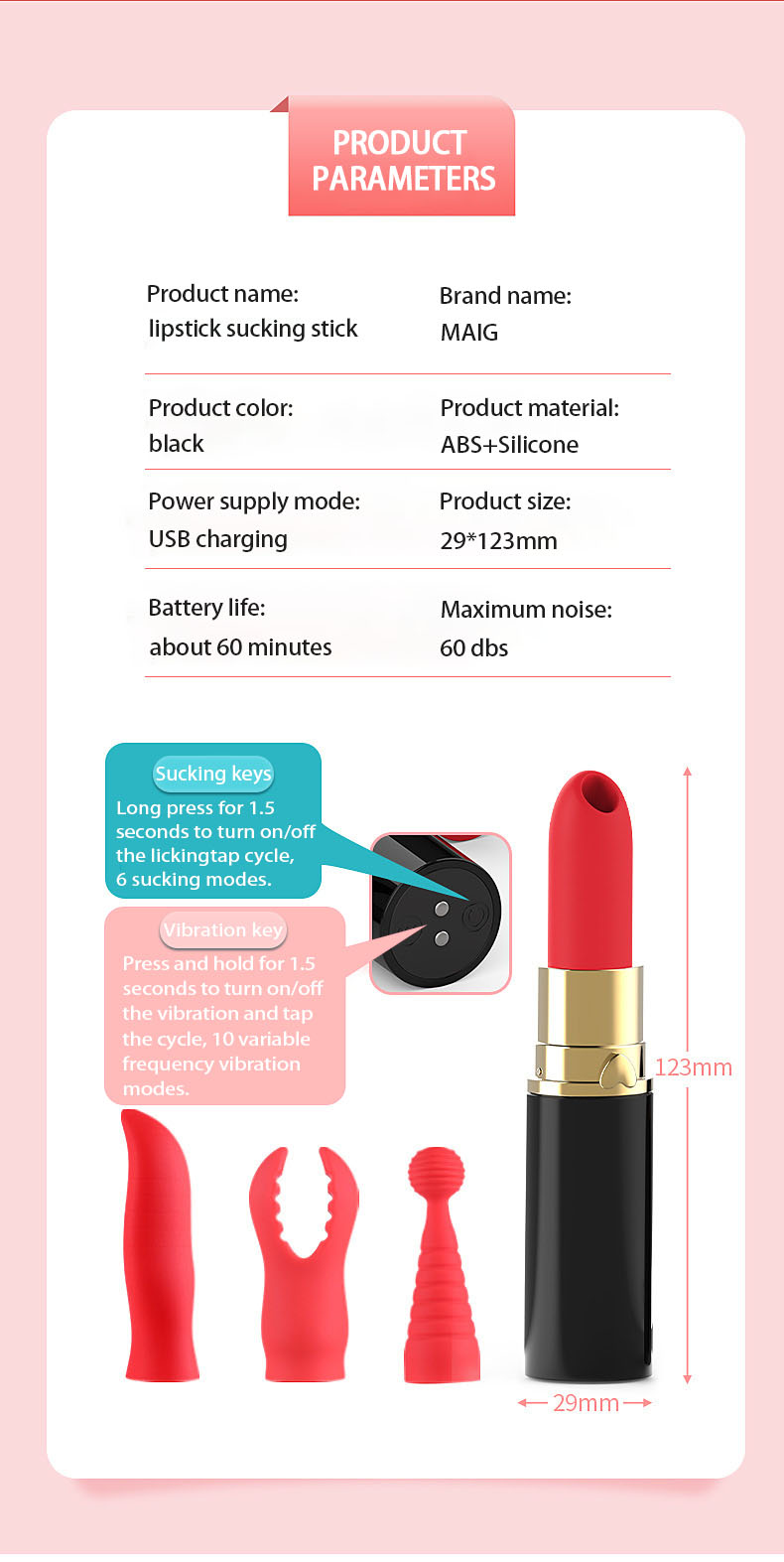 Lipstick Vibrating Egg